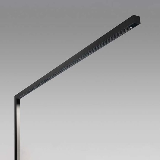 LED-lattiavalo Lens 3 000 K, musta