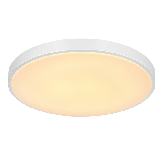LED-kattovalo Sonny, hopea, CCT, Ø 50,5 cm