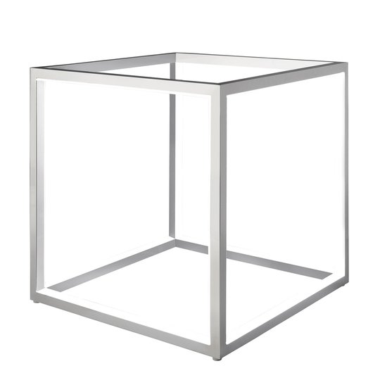 Delux - LED-pöytälamppu kuutiomuodossa alu 30cm