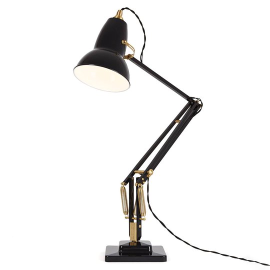 Anglepoise Original 1227 Brass -pöytävalo, musta