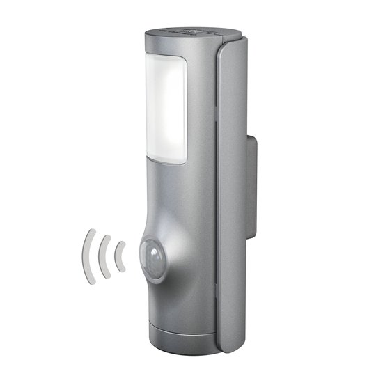 LEDVANCE Nightlux Torch LED-yövalo hopea