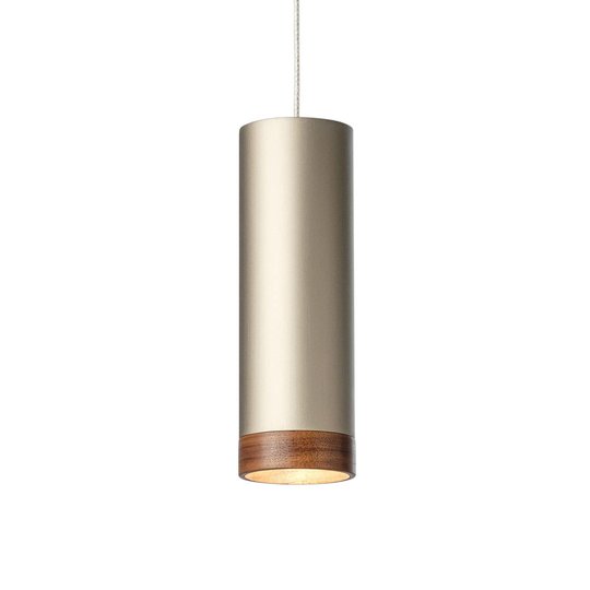 LED-riippuvalaisin PHEB, hopea-pronssi/pähkinäpuu