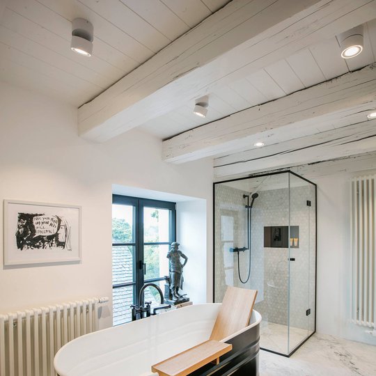 Egger Clippo-LED-kattospotti dim-to-warm valkoinen