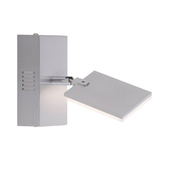 PURE Mira-LED-seinävalo, kaukosäädin, CCT alumiini