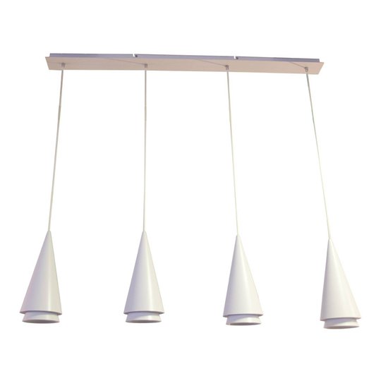 Lucande Naoh -riippuvalaisin 4-lamp. valkoinen