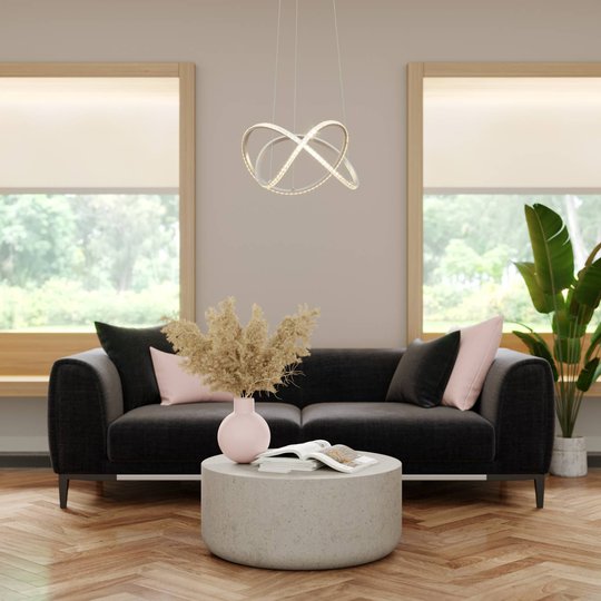 Lindby Criostal -LED-riippuvalo, kaukosäädin