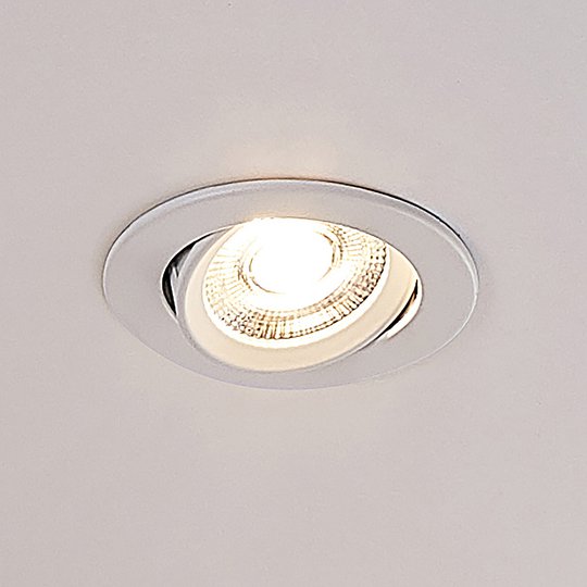 ELC Juno LED-uppovalaisin, 3 kpl, valkoinen pyöreä