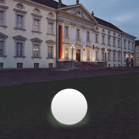 Pallovalaisin Snowball valk., alumiinijalka 50 cm