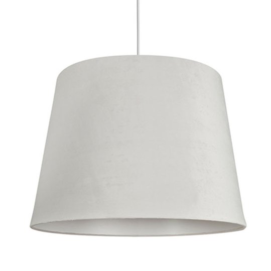 Riippuvalo Cone M samettivarjostin Ø46cm valkoinen
