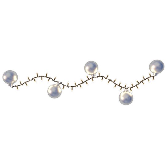 LED-valoketju 2in1, Frosty silver, 370 LEDiä