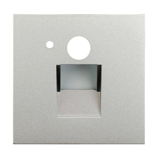 Arcchio Neru -LED-uppovalo, kulmikas, hopea