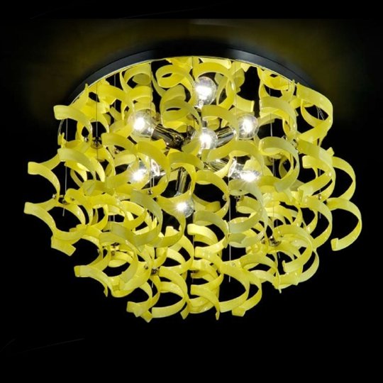Säkenöivä kattovalaisin YELLOW Ø 70 cm