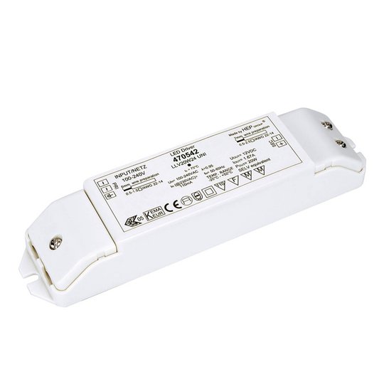 SLV-LED-virtalähde 20 W, 24 V