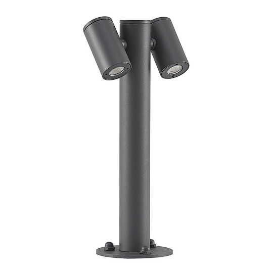 Lucande Saige -LED-pollarilamppu, 2x, 30 cm