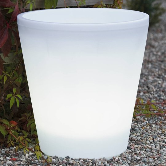 LED-kukkaruukku Assisi valaistu Ø 37 cm