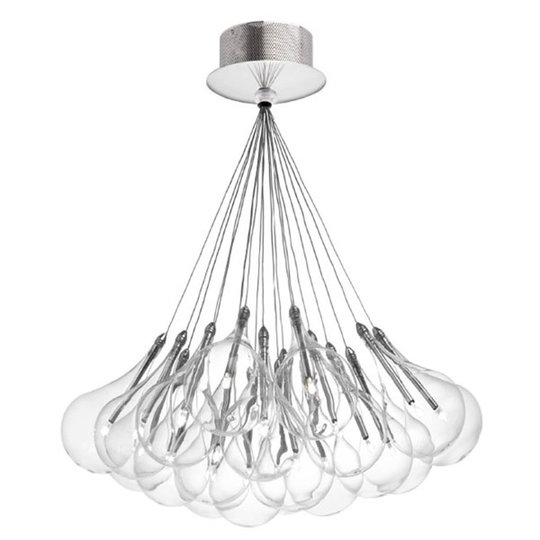 LED-riippuvalaisin Drop S, 19-lamppuinen