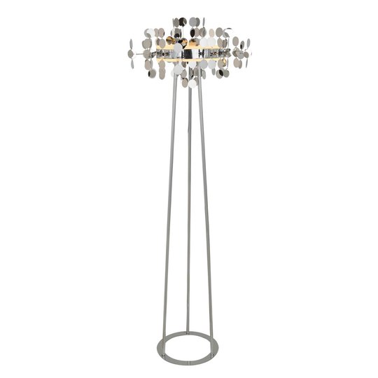 Lucande Glimmo -LED-lattiavalaisin, kromi