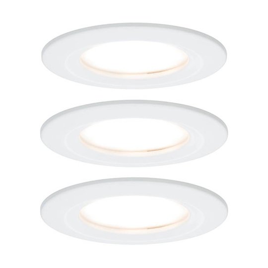 Paulmann Nova -LED-uppovalaisin 3 kpl valkoinen