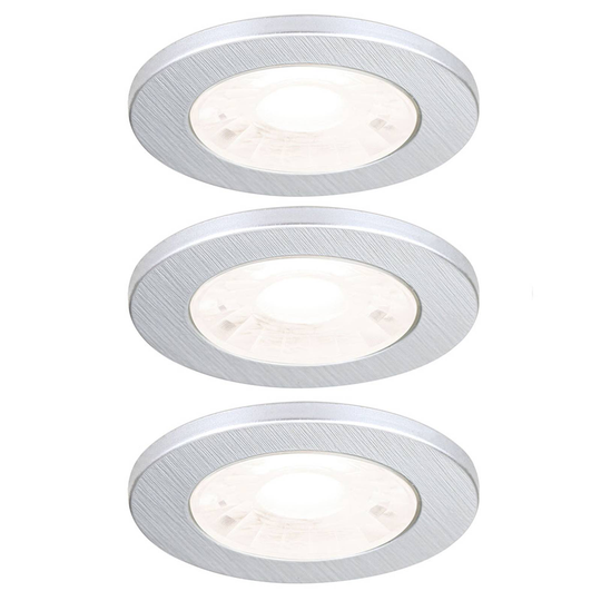 LED-kalusteuppovalaisin Artist, 3 kpl, hopea