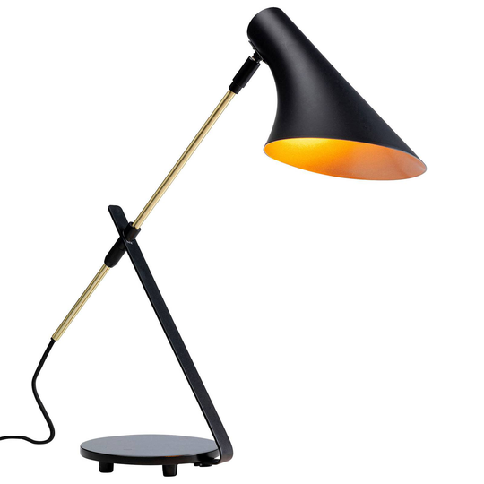 KARE Axe -pöytävalaisin, musta kontrastitehostein