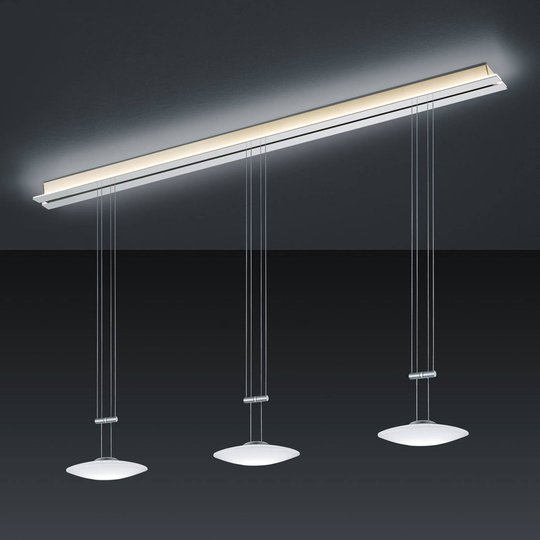 BANKAMP Strada Orbit riippuvalaisin 3-lamp. 155cm