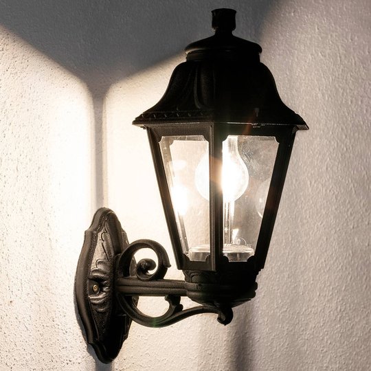 LED-ulkovalo Bisso Anna musta ylösvalaiseva
