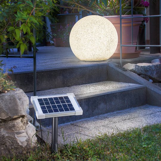 Mega Stone 40 - LED-pallovalaisin aurinkokennolla
