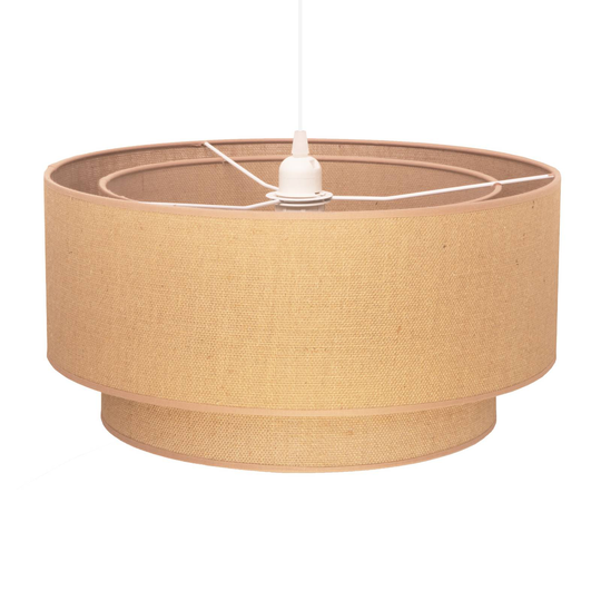 Riippuvalo Boho jute ruskea Ø45cm 1-lamppuinen
