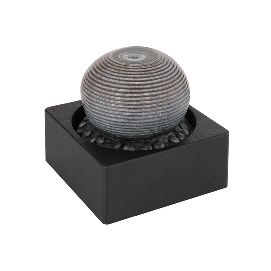 LED-huonesuihkulähde Fontana, antrasiitti, pallo