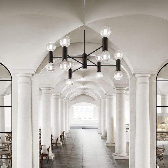 Modo Luce Chandelier riippuvalo 107 cm musta