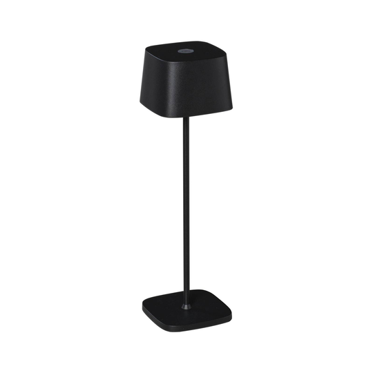 LED-pöytävalaisin Capri ulkokäyttöön, musta