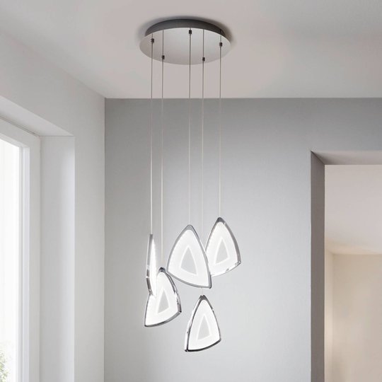 Futuristisesti muotoiltu led-riippuvalaisin Amonde
