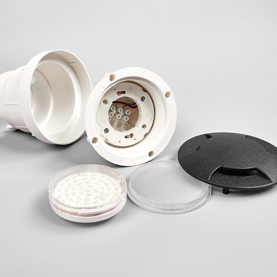 LED-uppovalaisin Ceci 120-3L musta CCT