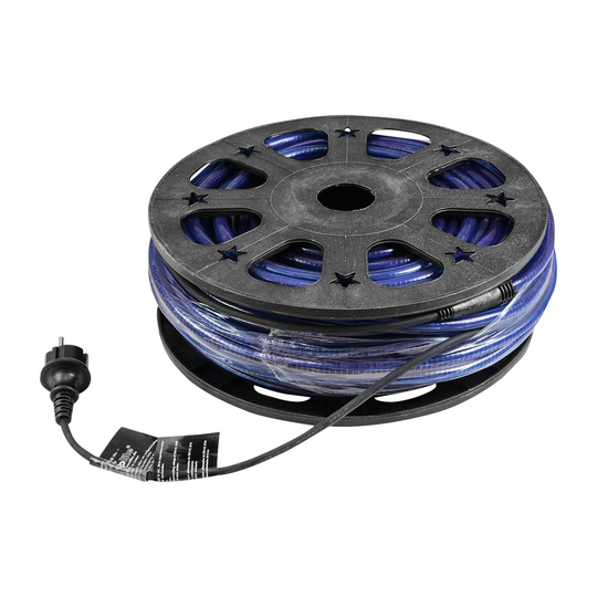 EUROLITE Rubberlight RL1 -valokaapeli sininen 44 m