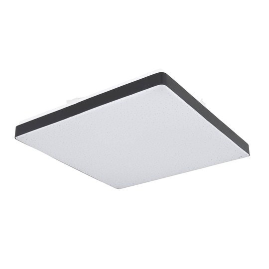 LED-kattovalo Raina, kulmikas, musta