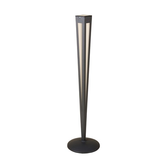 Aurinkokäyttöinen LED-soihtu Tinka, 120 cm, harmaa