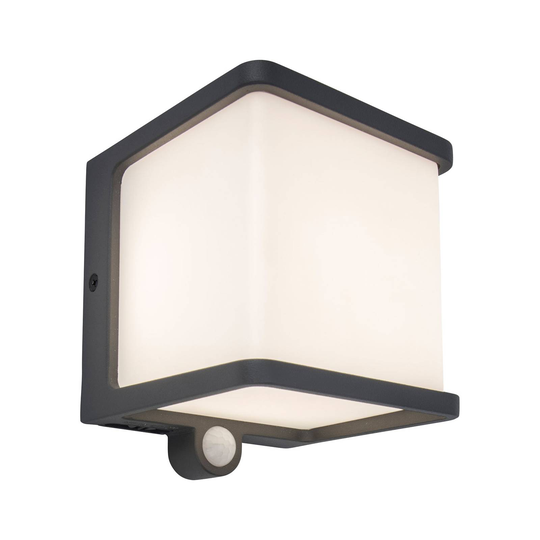 LED-aurinkoseinävalaisin Doblo liiketunnistimella