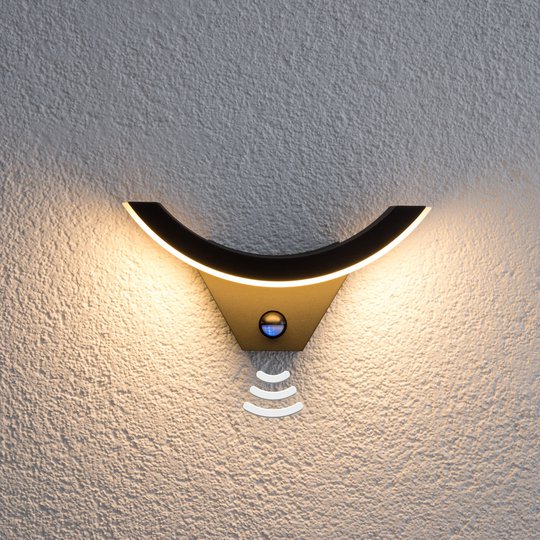 Half-LED-ulkoseinävalaisin liiketunnistimella