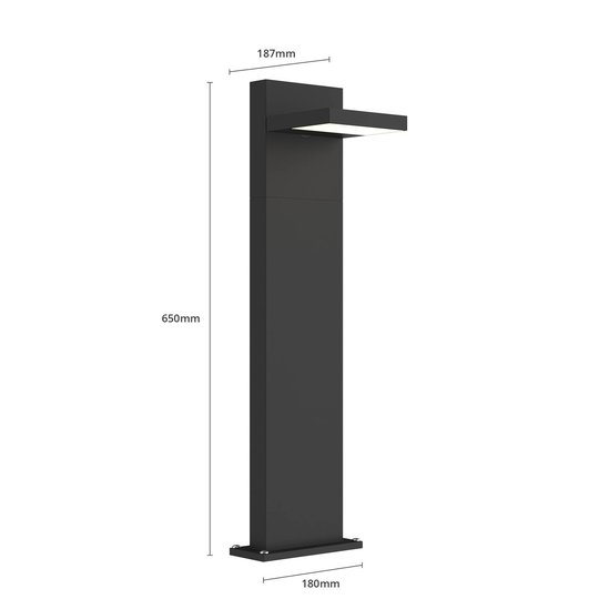 LED-pollarivalaisin Silvan, 65 cm