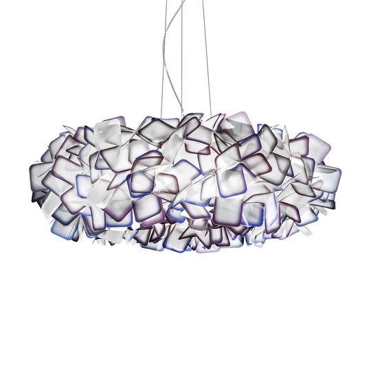 Slamp Clizia -riippuvalaisin, Ø 78 cm, violetti