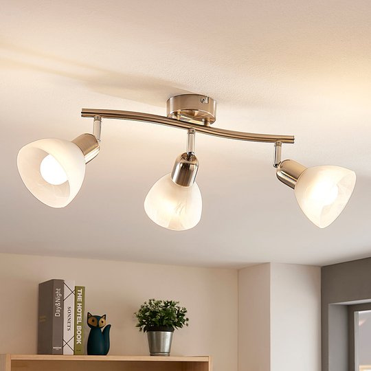 Lindby Paulina -LED-kattovalo, 3-lamp., pitkit.