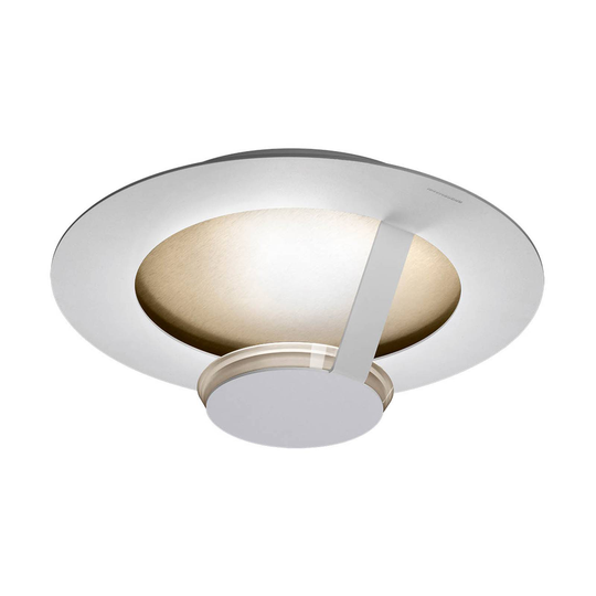 GROSSMANN Flat -LED-kattovalo, vaalea/kullanruskea