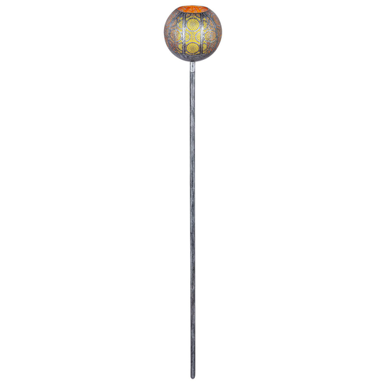 Lindby Miliana-LED-aurinkovalo, maapiikki, hopea