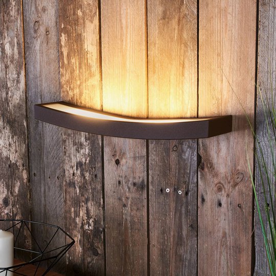 LED-seinälamppu Dolce, ruoste, leveys 50 cm
