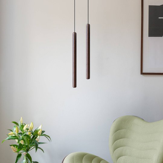 UMAGE Chimes Tall LED-riippuvalaisin tumma tammi
