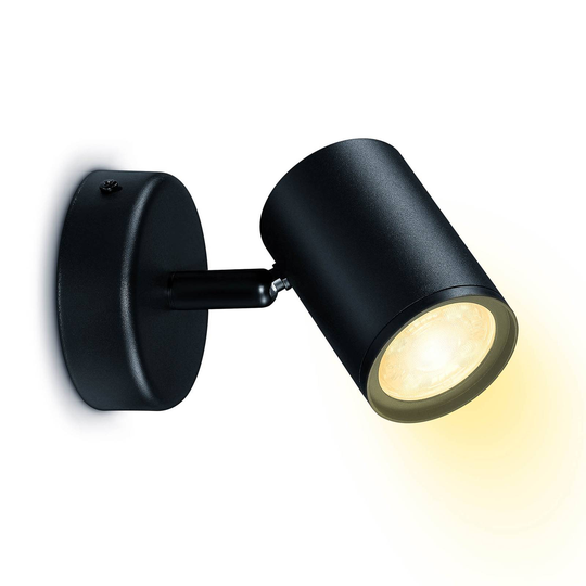WiZ Imageo-LED-spotti, 1 lamppu 2700–6500 K, musta