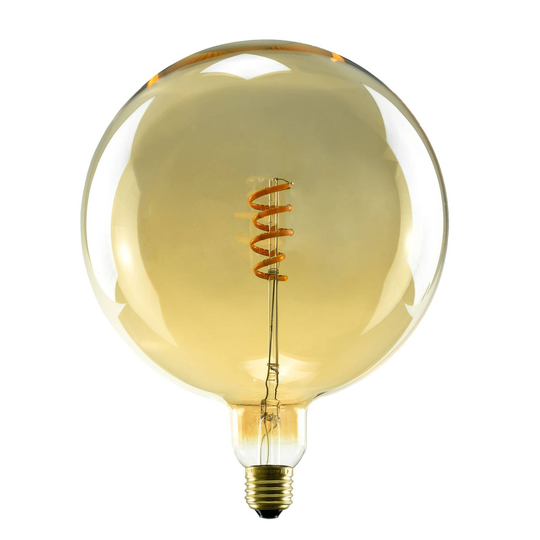 SEGULA LED-globe-lamppu E27 6,5W G200 1900K kulta