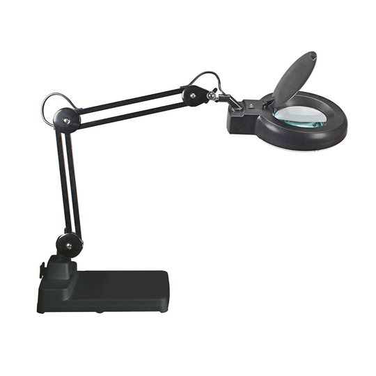 LED-suurennuslasivalaisin MAULviso musta