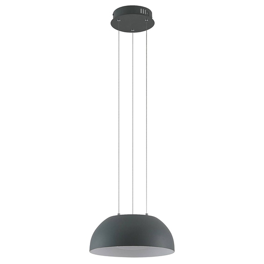 Lindby Juliven -LED-riippuvalaisin, harmaa, 32 cm