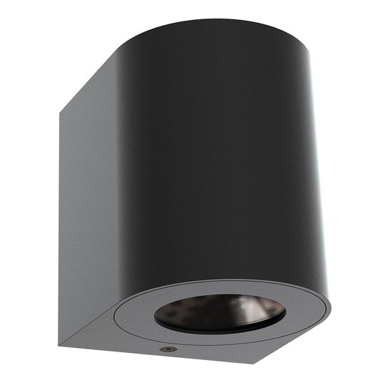 lED-ulkoseinävalaisin Canto 2, 10 cm, musta
